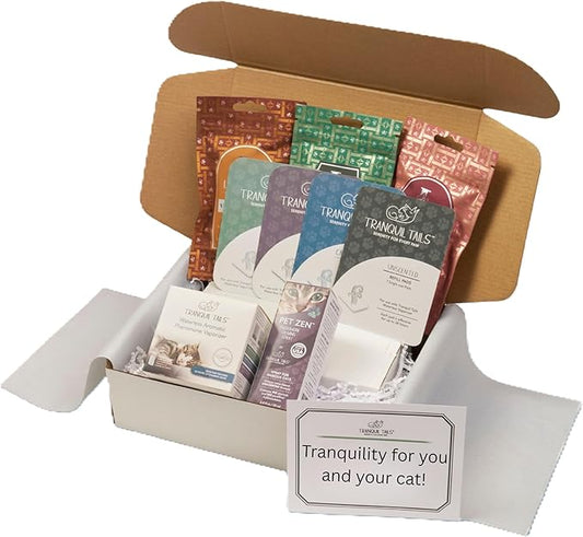 Tranquil Tails Gift Box, Calming Cat Products Plus a Gift for You