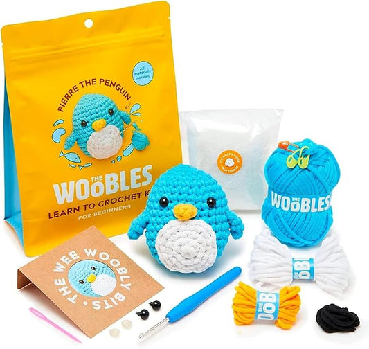 The Woobles Crochet Kit for Beginners - Easy Arts and Crafts Knitting & Crochet Animals Kit As Seen On Shark Tank - Pierre...