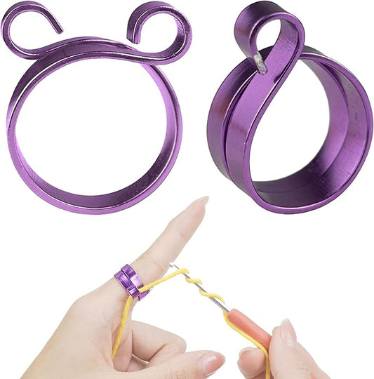 Handmade Crochet Tension Ring For Finger, Yarn Tension Ring For Crochet, Christmas Gifts For Crocheters, Knitters, Birthda...