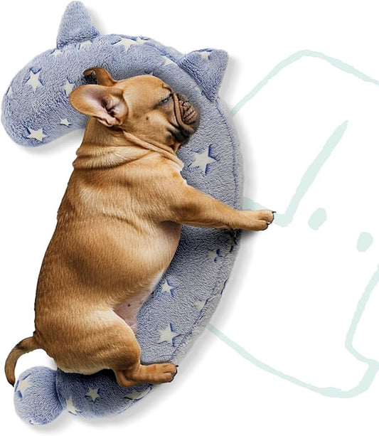 POMESEA Dog Calming Pillow, Glow in The Dark Dog Put Head on, Soft Question Mark Pillows for Dogs, Kids, Adults, Washable ...