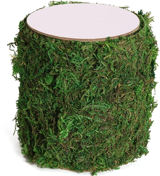 USMOLA Moss Roll, Dried Moss for Crafts, Moss Table Runner for Fairy Gardens, Wedding Woodland Decor, Preserved Moss Mat f...
