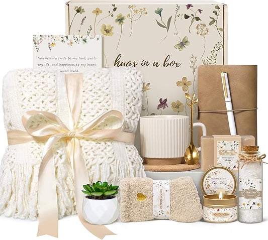 Lepiche Birthday Gifts for Women, Get Well Soon Self Care Package Box, Sending Hug Baskets Thinking of You Inspirational G...