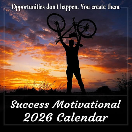 2026 Success Motivational Wall Calendar, Powerful Inspirational Quotes for Success in Life and Business, Large 12 x 12 Inc...
