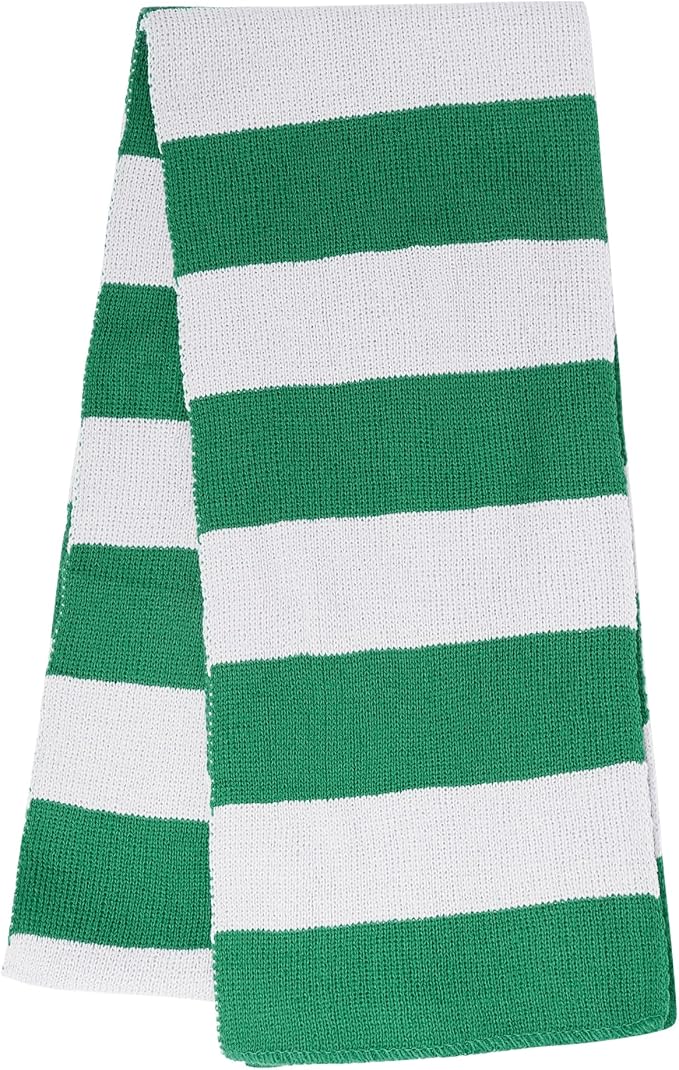 Dxhycc Black and Gray Striped Scarf - Soft Knit Winter Men's Scarf - Cosplay Costume Accessory for Halloween Christmas Party