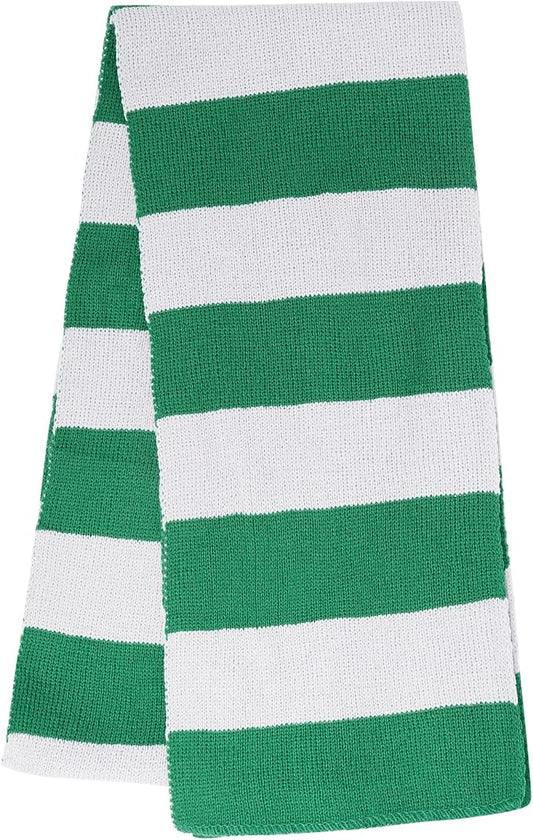 Dxhycc Black and Gray Striped Scarf - Soft Knit Winter Men's Scarf - Cosplay Costume Accessory for Halloween Christmas Party