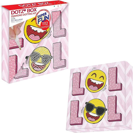 DIAMOND DOTZ LOL Dotz Box Emoji Diamond Painting Kits for Adults - Diamond Art Kits a Relaxing Creative Craft Kit with Dot...