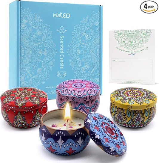 Scented Candle Gift Set for Women Birthday Christmas Mother's Day Valentine's Day Anniversary Housewarming Present for Her...