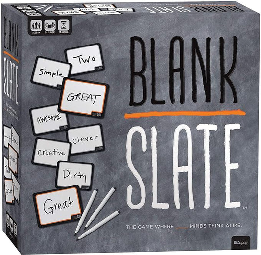 USAOPOLY BLANK SLATE, Where Great Minds Think Alike, Fun Family-Friendly Board Game, Word Association Party Game, Easy to ...